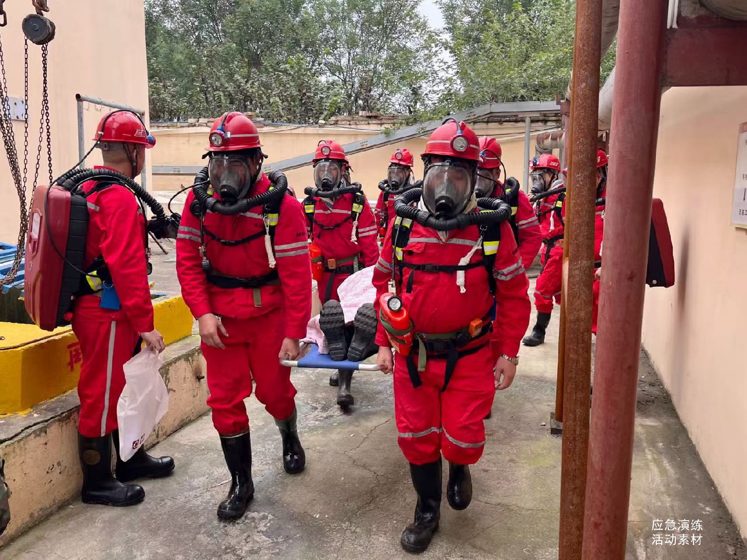 金達(dá)煤礦開展有限空間應(yīng)急演練